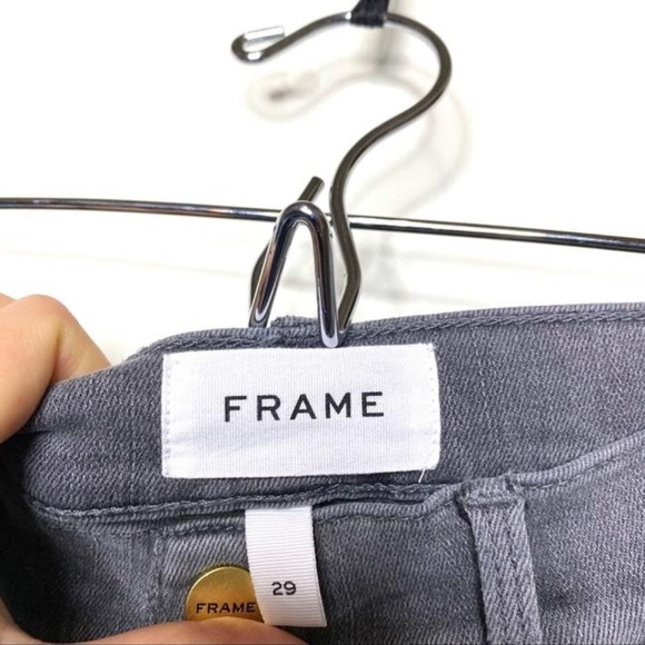 Frame denim Le High Straight Foil Tux Jeans - Picture 2 of 6